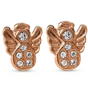 angelitos diamantados oro 10k